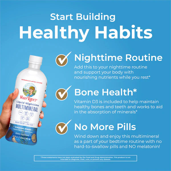 MaryRuth's Liquid Nighttime Multimineral - Coconut Dream