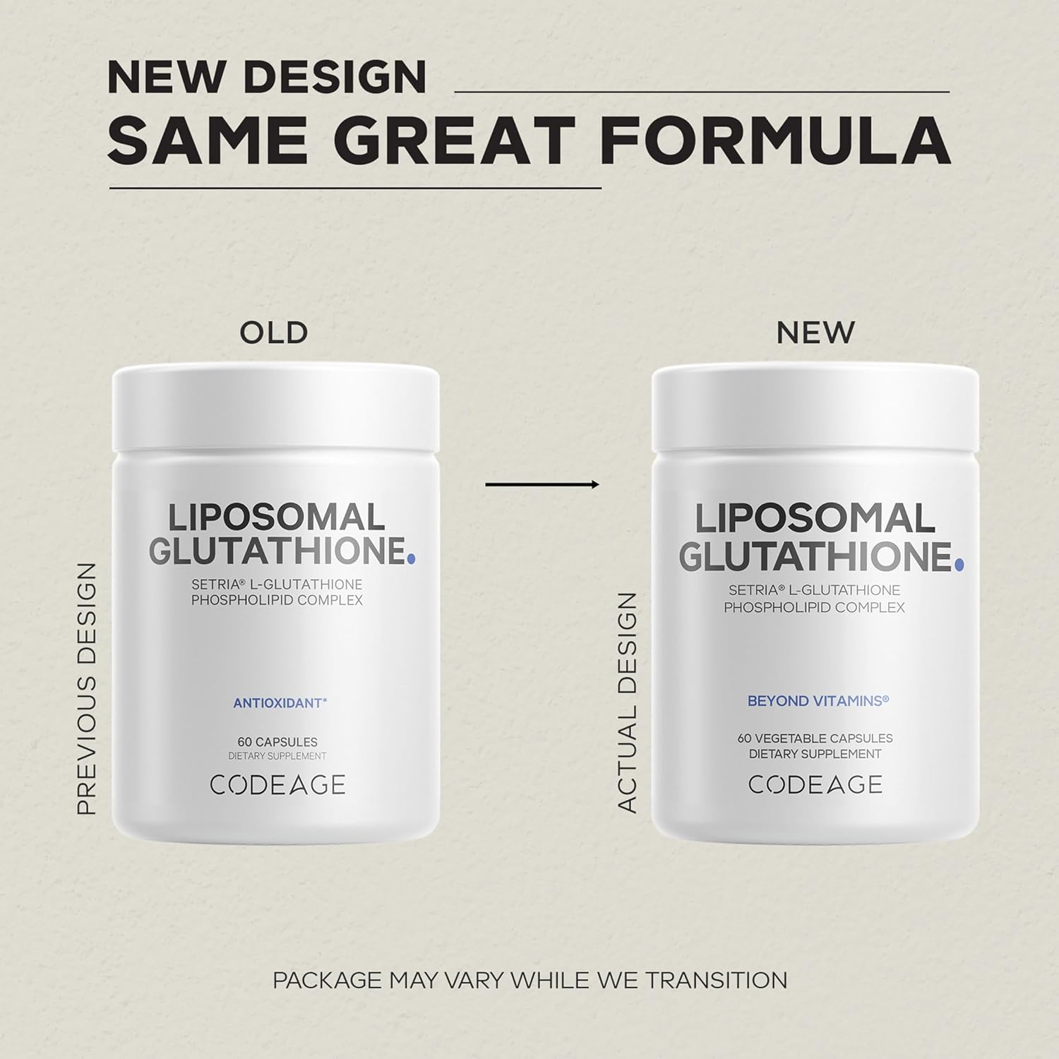 Codeage Liposomal Glutathione 500mg