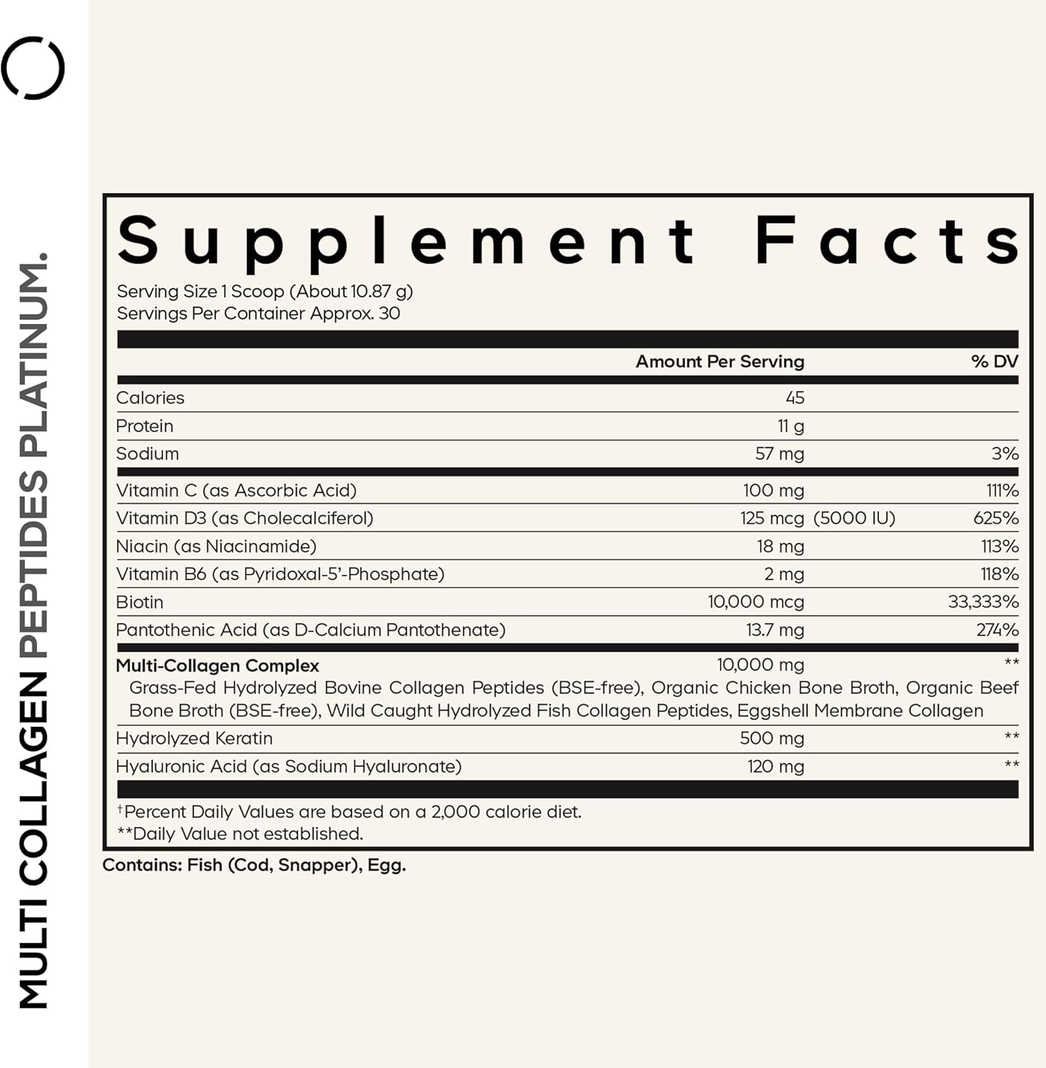 Codeage Multi Collagen Peptides Platinum
