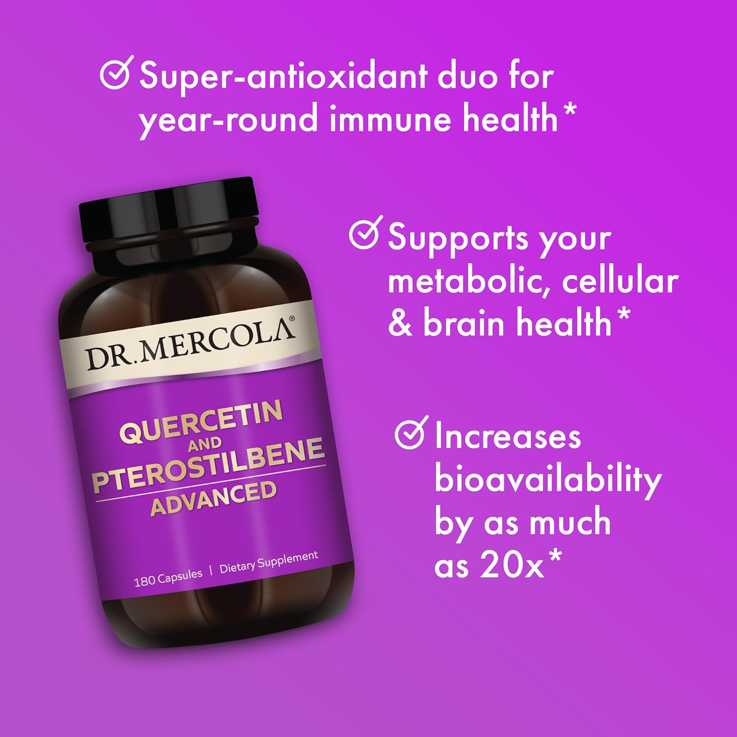 Dr. Mercola Quercetin and Pterostilbene Advanced