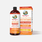 MaryRuth's Liquid Morning Multivitamin + Hair Growth - Peach Mango