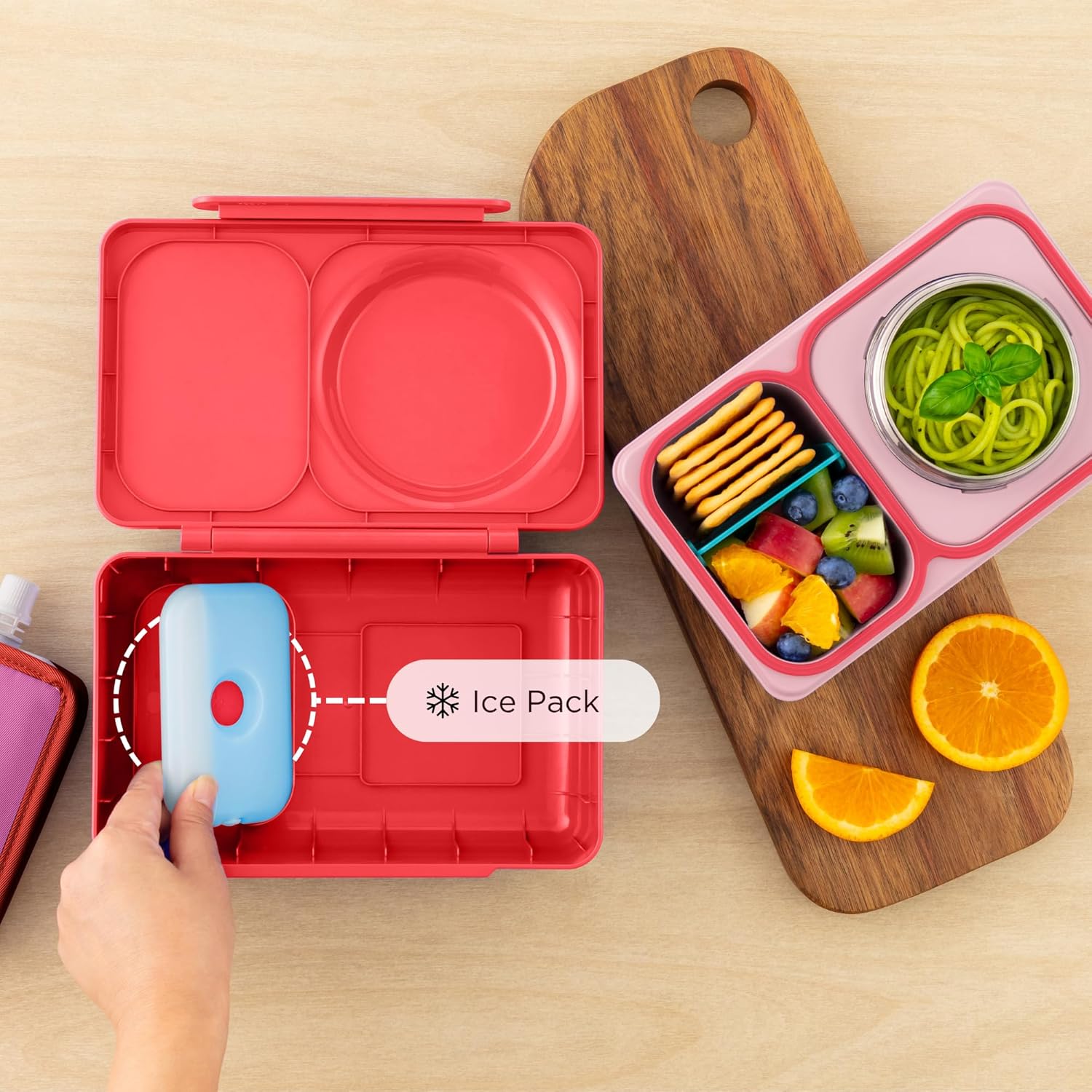 OmieLife UP Bento Box For Kids - Pink