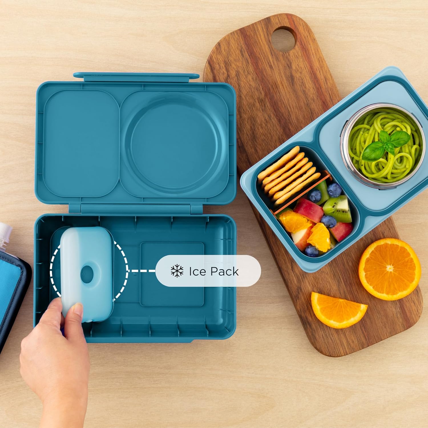 OmieLife UP Bento Box For Kids - Green