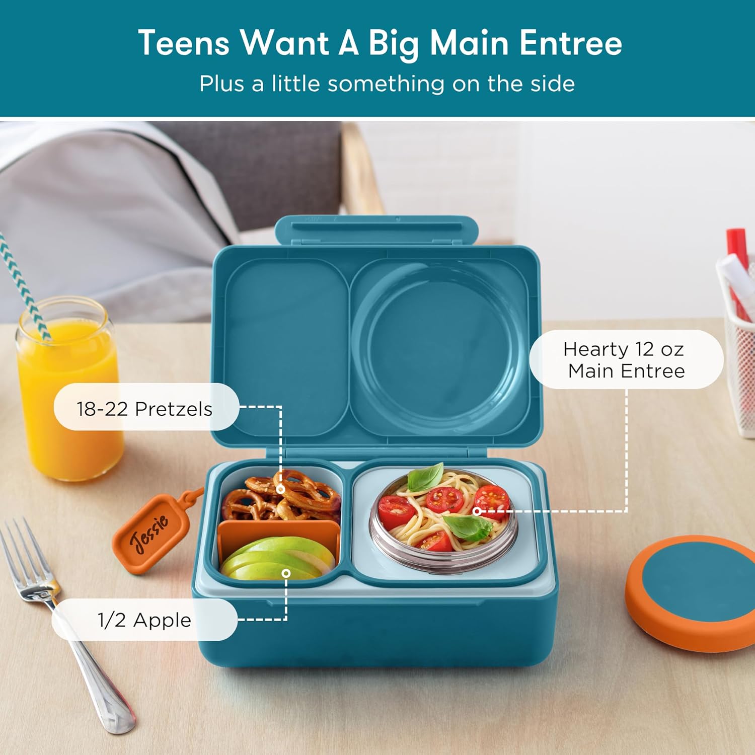 OmieLife UP Bento Box For Kids - Green