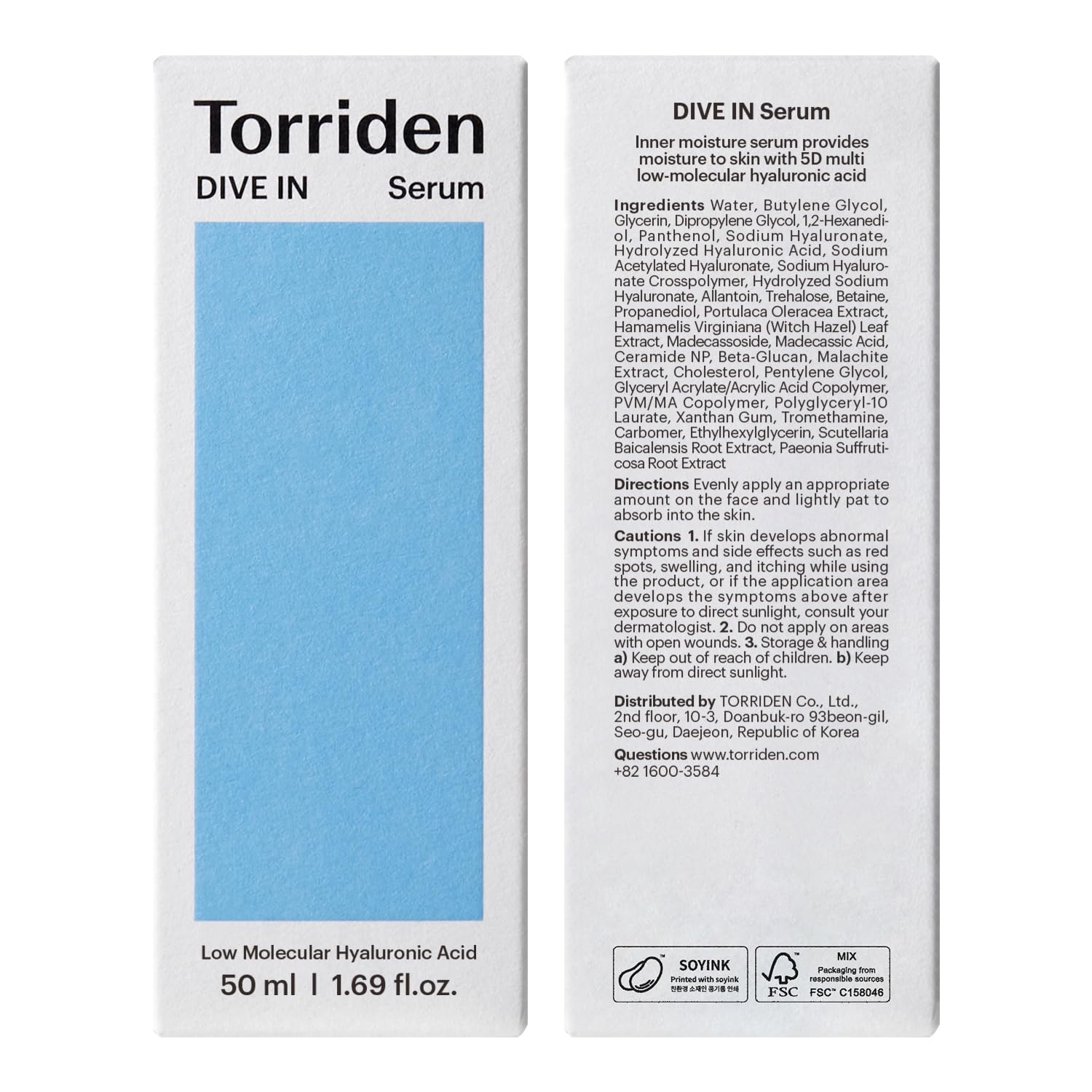 Torriden Dive-In Hyaluronic Serum